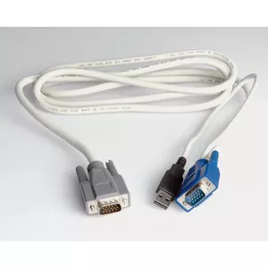 ROLINE KVM Cable Switch - PC, USB 1.8 m tastatūras video peles (KVM) kabelis