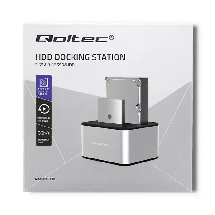 QOLTEC 5316 dokkstacija 2x HDD/SSD Photo 9