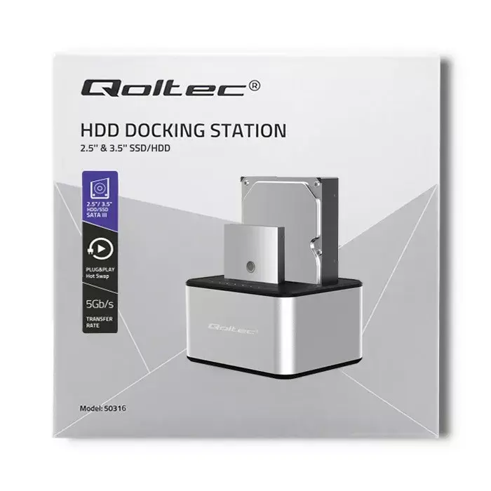 QOLTEC 5316 dokkstacija 2x HDD/SSD Photo 8