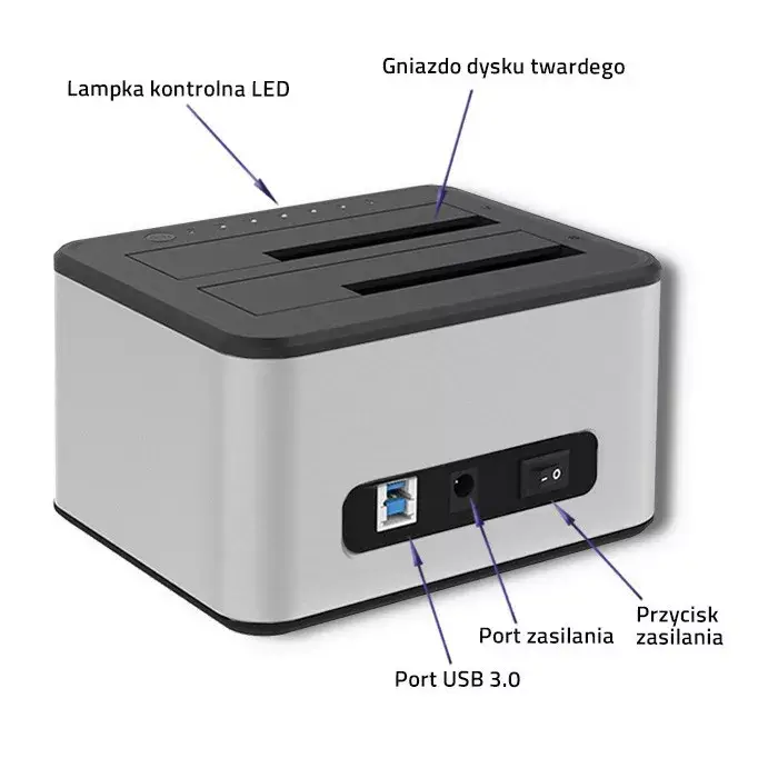 QOLTEC 5316 dokkstacija 2x HDD/SSD Photo 14