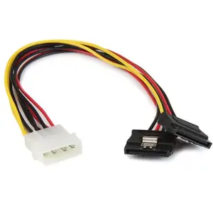 Power cable adapter StarTech LP4 to 2× Latching SATA 12in (4-pin Molex to dual 15-pin SATA)