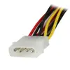 StarTech LP4 to 2× Latching SATA Power Adapter 12in Photo 2