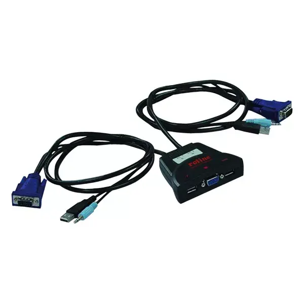 KVM Switch ROLINE Star 1 User 2 PCs Photo 2