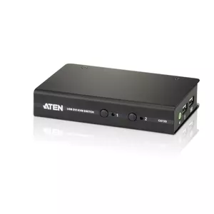 KVM-переключатель ATEN CS72D — 2 порта, DVI-D, USB клавиатура и мышь, чёрный