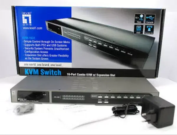 KVM Switch LevelOne 16-Port PS/2-USB VGA Photo 4
