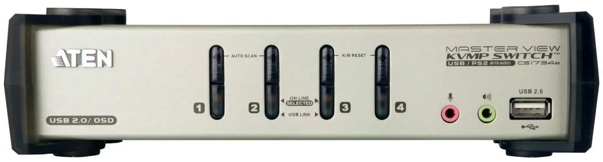 KVM pārslēdzējs ATEN CS-1734B — 4