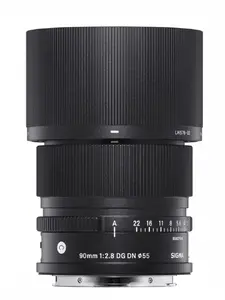Sigma 90mm F2.8 DG DN teleobjektīvs Sony E bezspoguļa kamerām ar 11/10 elementu konstrukciju un 55mm filtra izmēru