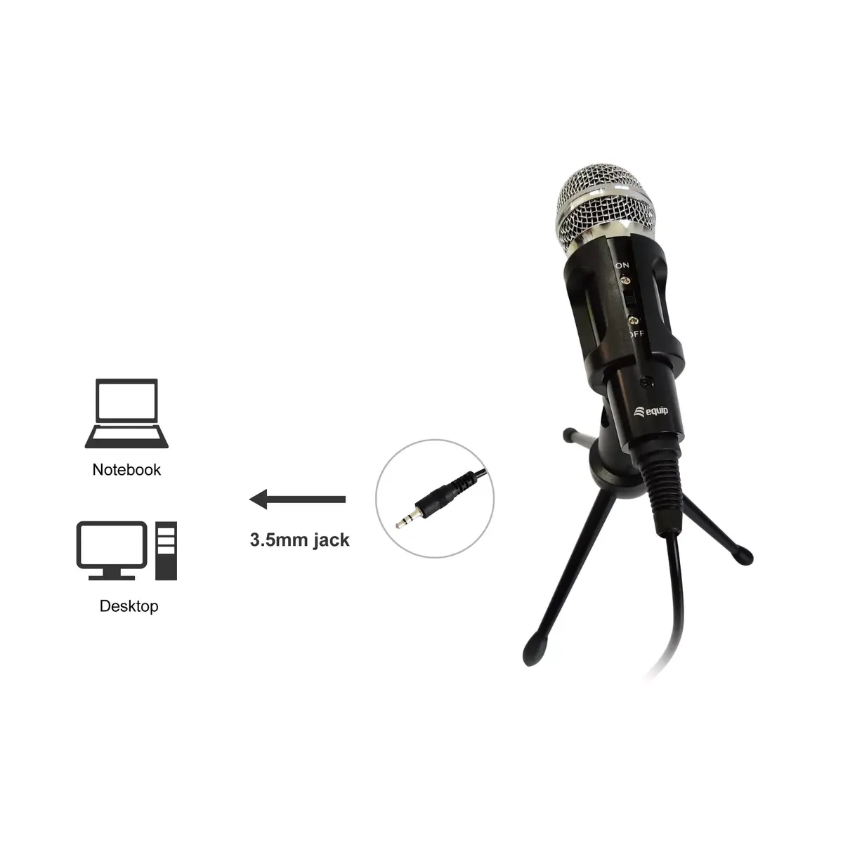 Galda mikrofons Equip Mini Desk Microphone Photo 4