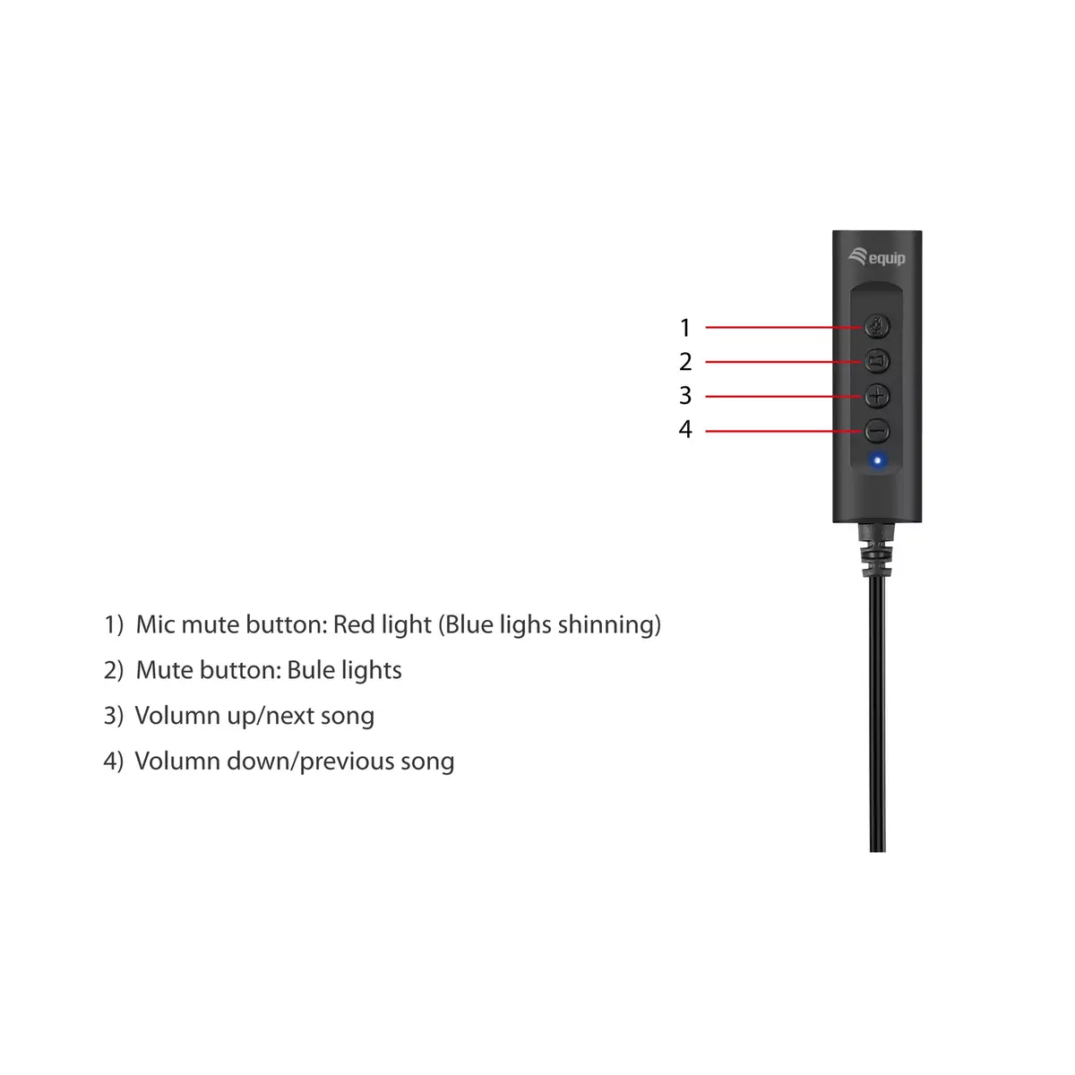Kontroles adapteris Equip USB Audio Cable adapter 245321 Photo 6