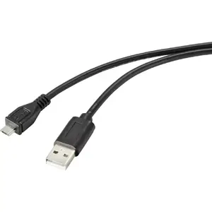 USB cable Renkforce RF-4716836 2m USB A Micro-USB B Black
