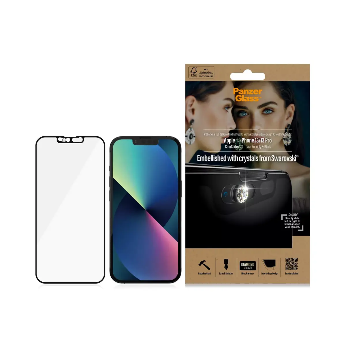 PanzerGlass CamSlider Screen Protector for iPhone 13 / 13 Pro Photo 3