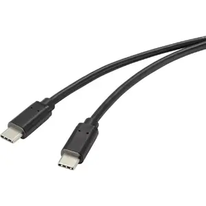 USB Cable Renkforce RF-4716840 1m USB A USB C Black