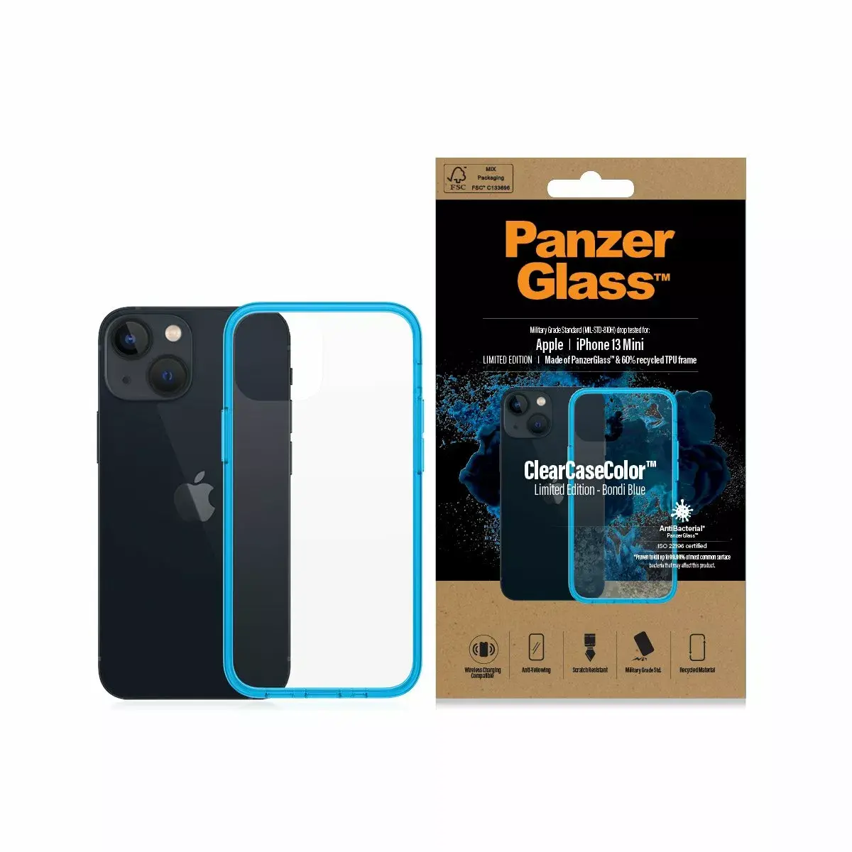 PanzerGlass ClearCaseColor apvalks iPhone 13 Mini Photo 3