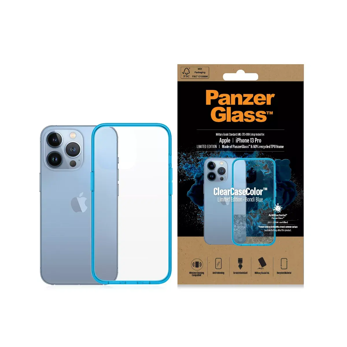 Vāks PanzerGlass ClearCaseColor iPhone 13 Pro Photo 3