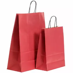 Paper bag PaperSeal TWIST 320x140x420 mm red