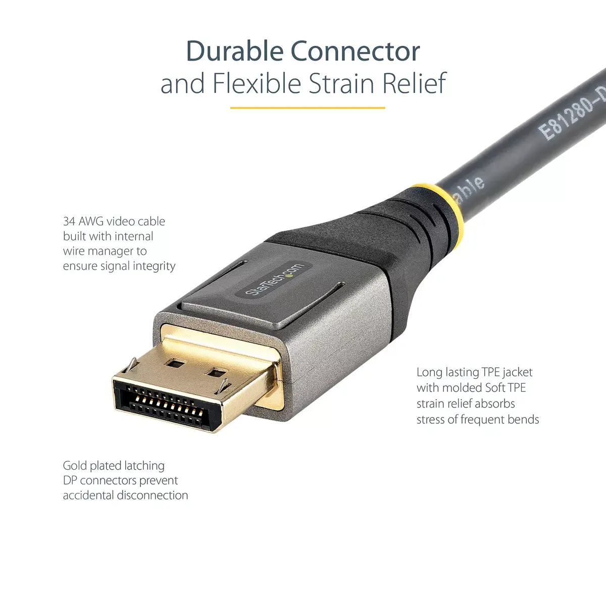 DisplayPort kabelis StarTech DP14VMM4M Photo 7