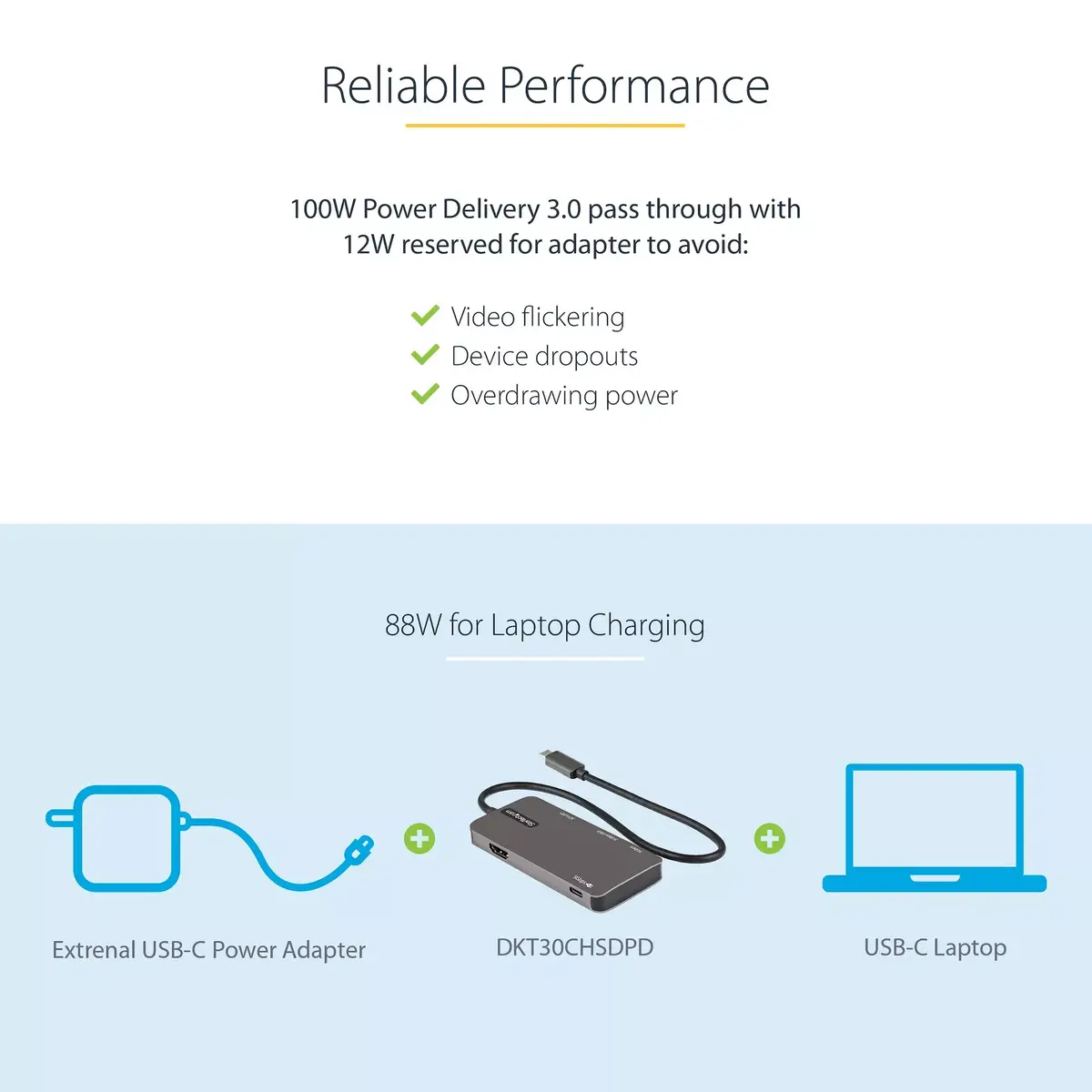 USB C Multiport Adapter StarTech DKT30CHSDPD Photo 7
