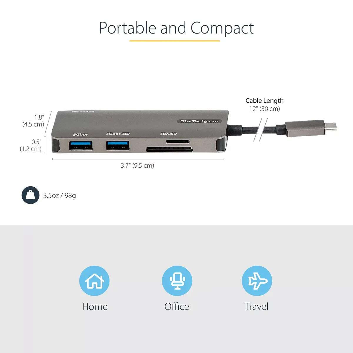 USB C Multiport Adapter StarTech DKT30CHSDPD Photo 9