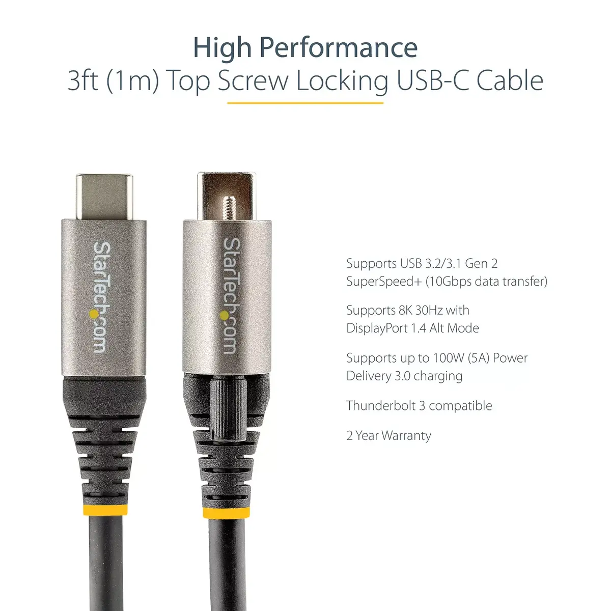 USB C Cable StarTech.com USB31CCTLKV1M Photo 8