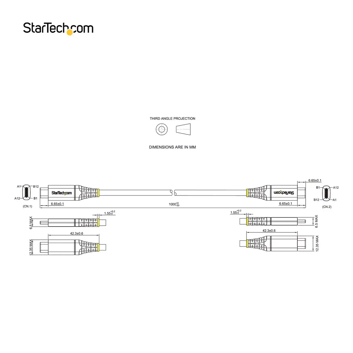USB C Кабель StarTech.com USB31CCV1M Photo 12