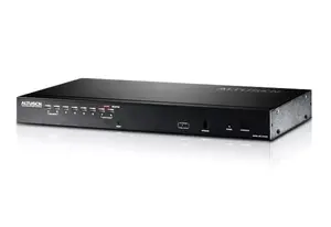 KVM switch ATEN KH1508A 8-port, PS/2 keyboard, USB mouse, VGA video, 1600x1200, 1U rack, metal, black