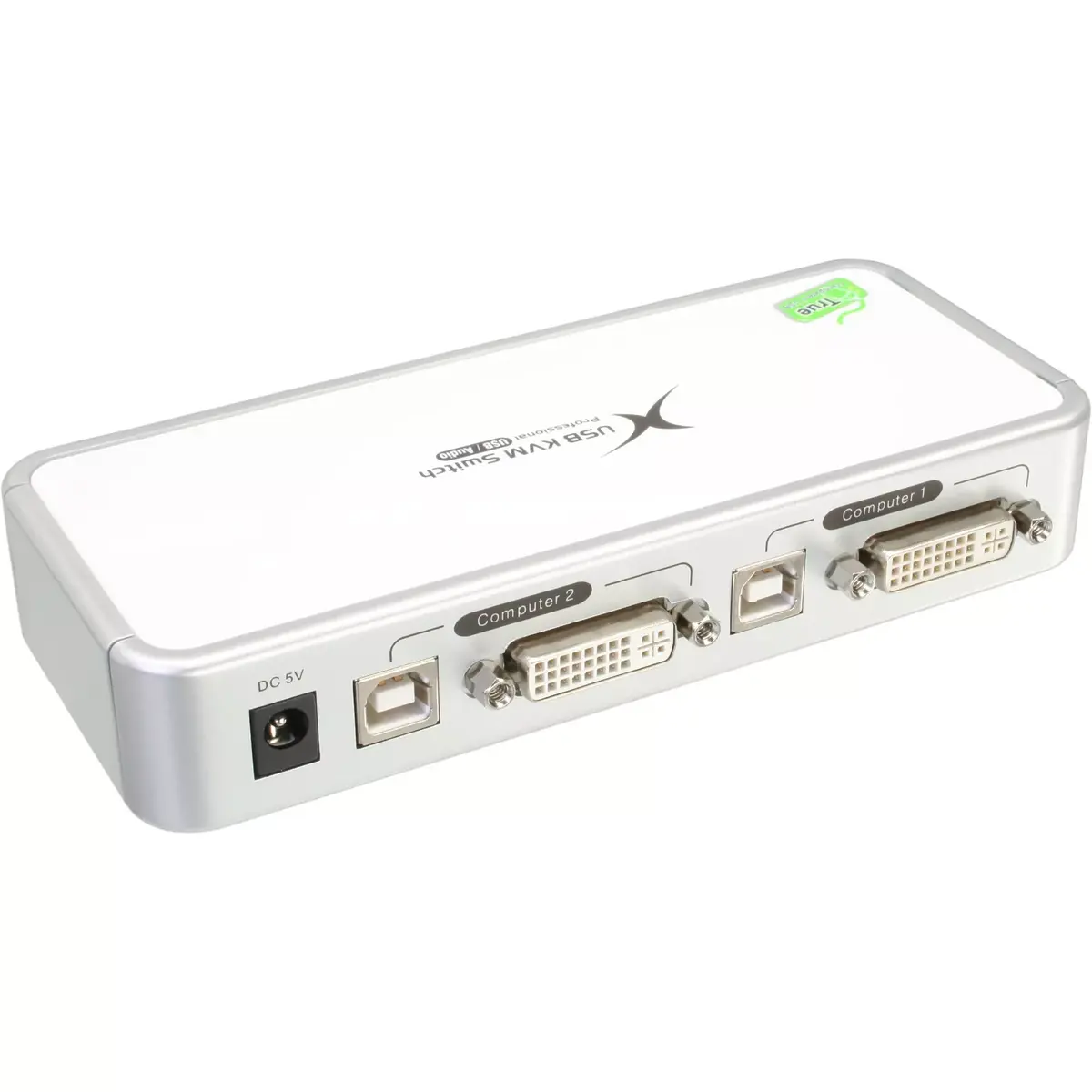 KVM Switch InLine Compact Desktop USB DVI 2 Port + Audio Photo 2