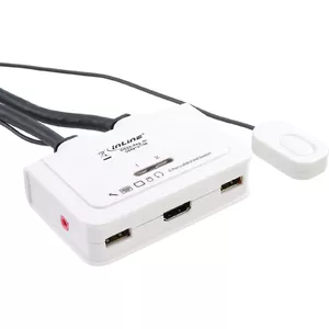 KVM Switch 2 Port HDMI USB with Audio InLine 62612I