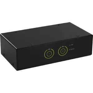 InLine Desktop KVM Switch 2-port HDMI USB 3.0 Hub with audio
