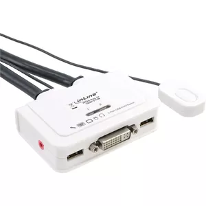 KVM Switch 2 Port DVI-D USB with Audio InLine