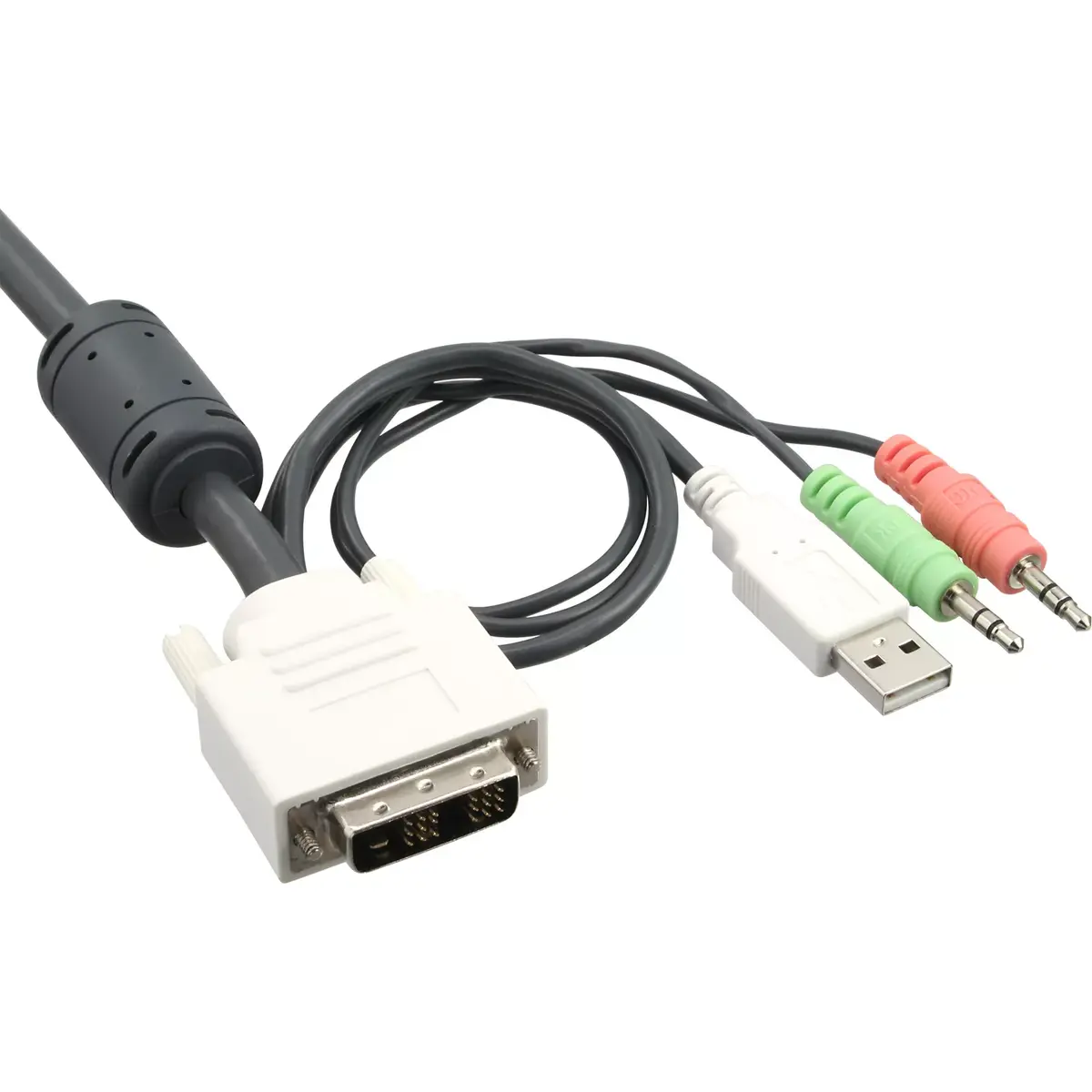 KVM Switch 2 Port DVI-D USB with Audio InLine Photo 3