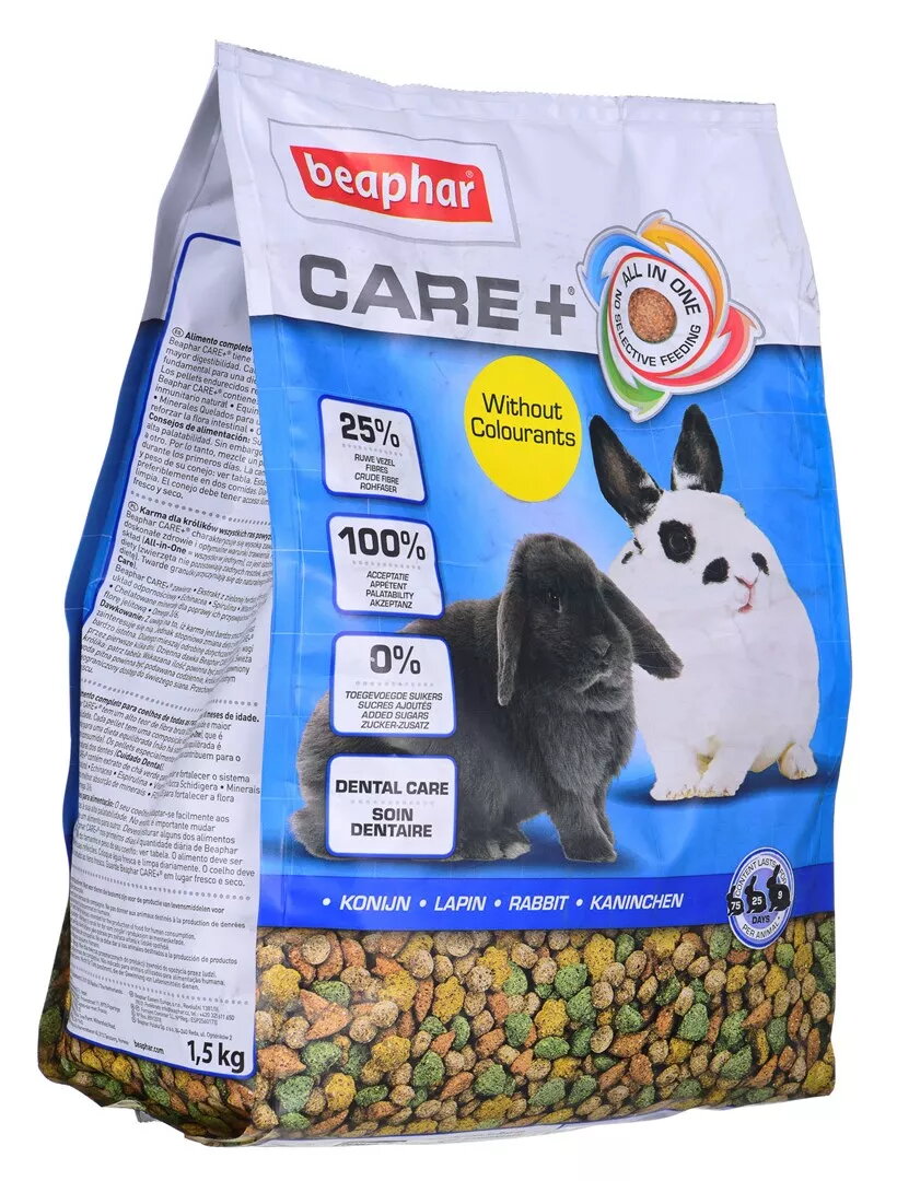 Barības granulās trusīšiem beaphar Care+ 1