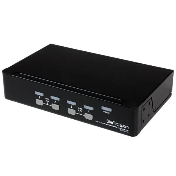 StarTech.com 4 portu 1U plauktā