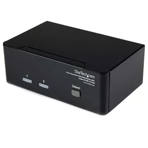 KVM switch StarTech SV231DD2DUA — 2-port Dual DVI, USB KVM with audio and USB 2.0 hub, DVI‑I, 2048×1536