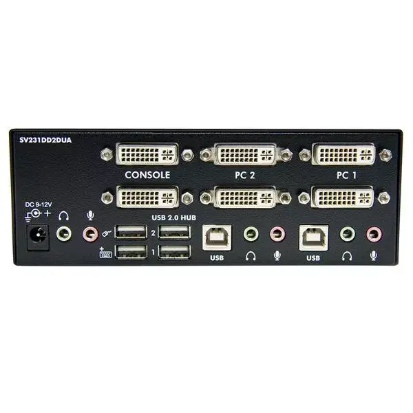 StarTech SV231DD2DUA 2 portu Dual DVI USB KVM Photo 3