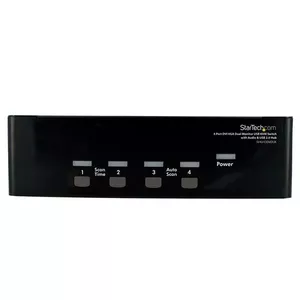 KVM Switch StarTech.com 4 Port DVI VGA Dual Monitor USB with Audio