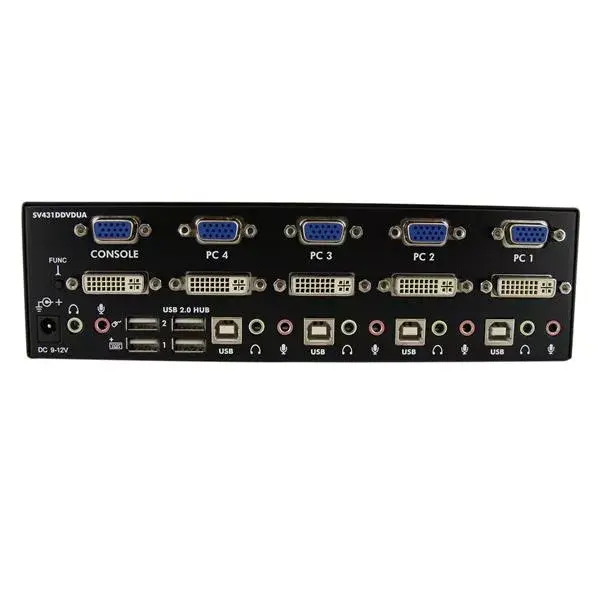KVM Switch StarTech.com 4 Port DVI VGA Dual Monitor Photo 2