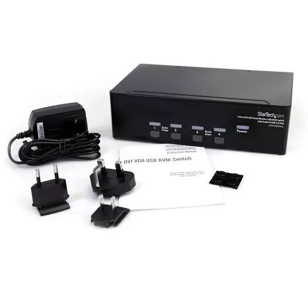 KVM Switch StarTech.com 4 Port DVI VGA Dual Monitor Photo 3