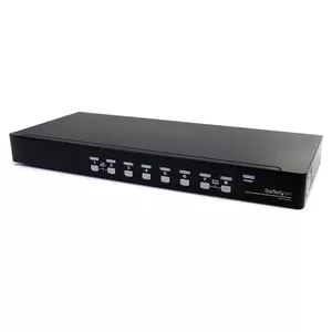 StarTech.com SV831DUSBAU (KVM) tastatūras/video/peļu pārslēgšanas mehānisms Statņa montāža Melns