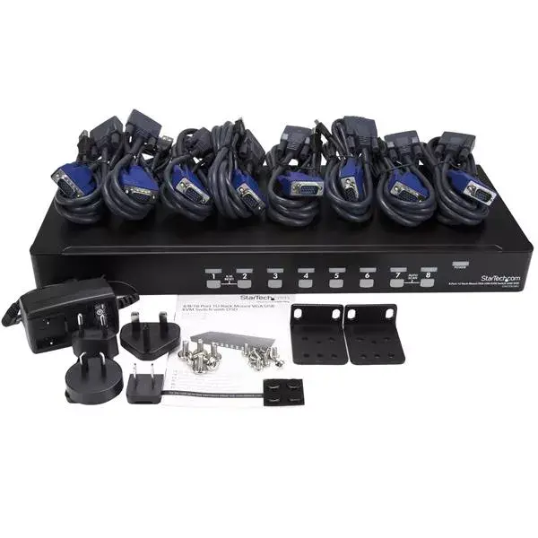 KVM Switch Kit StarTech.com 8 Port 1U Rackmount USB Photo 4