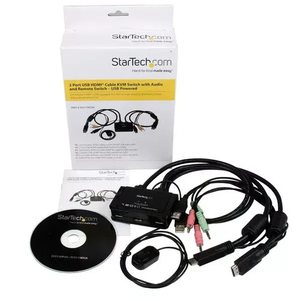 KVM slēdzis StarTech.com 2 Port USB HDMI kabelis Photo 6