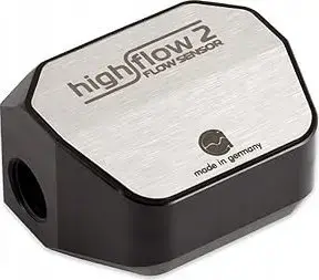 Flow Sensor Aqua-Computer Durchflusssensor high flow 2, 2x G1/4 – silver/black