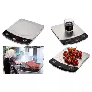 Kitchen scale WEDO PROFI-STEEL 10.0 kg silver