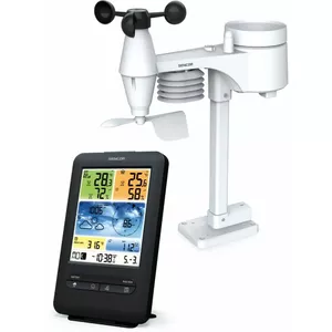 Weather station SENCOR SWS 9898 PRO — indoor/outdoor temperature and humidity, Wi‑Fi connectivity