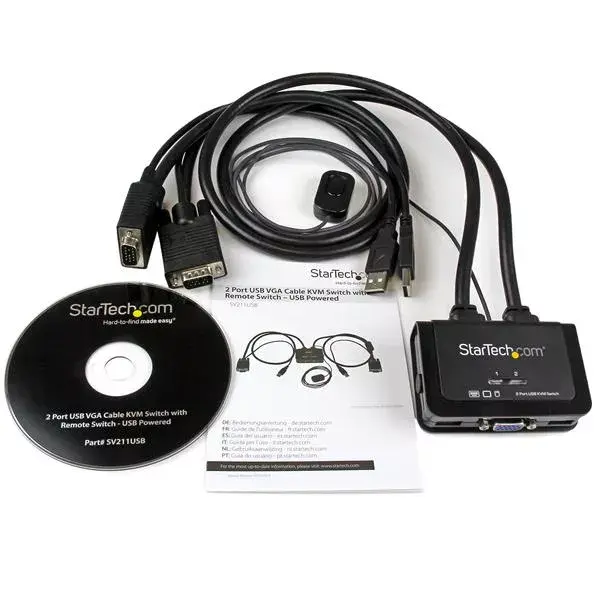 KVM Switch StarTech.com 2 Port USB VGA Cable Photo 6