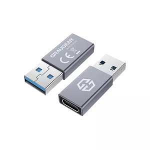 Cable Gender Changer GRAUGEAR G-AD-CTA-10G USB-A to USB-C Silver