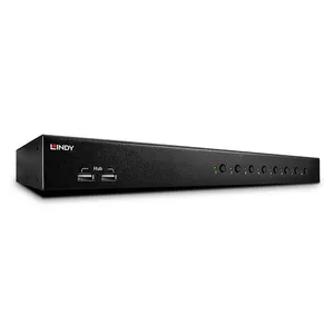 KVM slēdzis Lindy 8 Port DVI-I Single Link USB 2.0 Audio