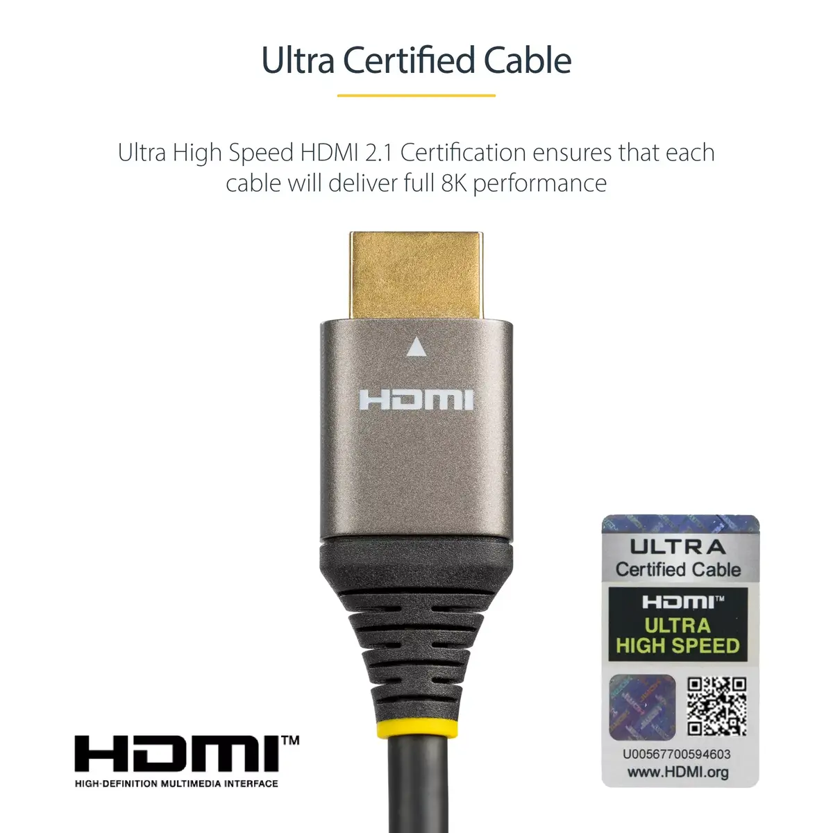 StarTech HDMI 2.1 Cable 3m — 48Gbps, 8K/4K Photo 10