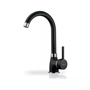 Kitchen mixer PYRAMIS Bello 090935601 Granite Volcano Black, deck-mounted, single-lever, 300 mm height, 200 mm depth