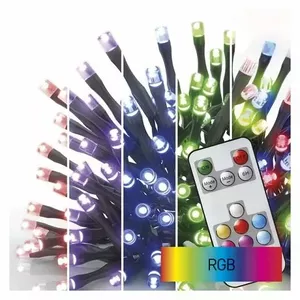 LED garland, 230Vac, 10m, 96 x LED, RGB, controller, IR remote control, EMOS