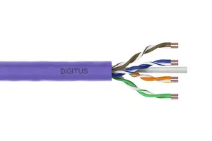 DIGITUS CAT 6 U/UTP datu kabelis instalācijas, 100 m, simplex, Dca
